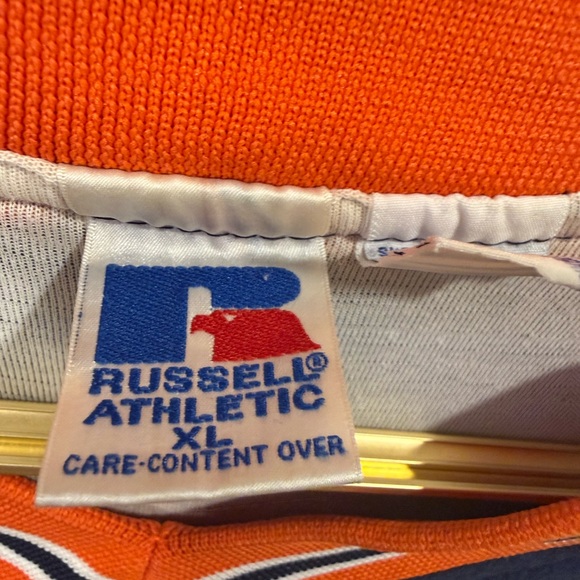 Russell Athletic Orange and Blue Vintage Windbreaker - Picture 4 of 5